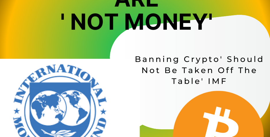 Banning Crypto' Should Not Be Taken Off The Table' IMF