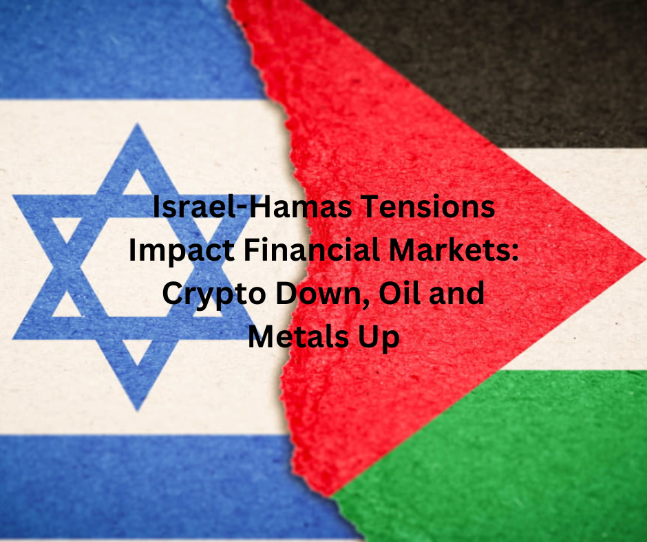 Israel-Hamas Tensions Impact Financial Markets: Crypto Down, Oil and Metals Up