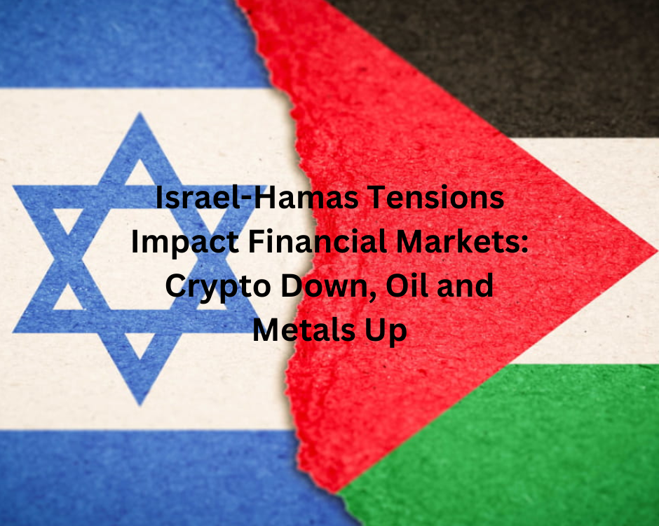 Israel-Hamas Tensions Impact Financial Markets: Crypto Down, Oil and Metals Up